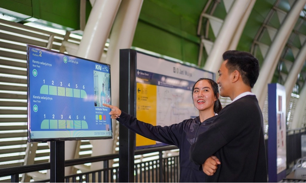 <p>LRT Ujicobakan Sistem Deteksi Kerumunan</p>