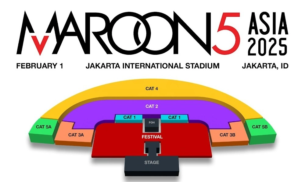 <p>Maroon 5 Siap Konser Di Jakarta, Harga Tiket Mulai Rp1,4 Juta</p>