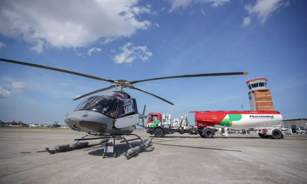 <p>Pertamina Uji Coba Avtur Bersih Untuk Helikopter</p>