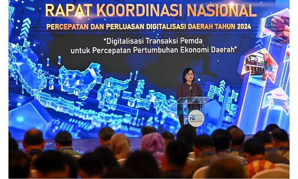 <p>Sri Mulyani Minta APBN Dan APBD Bisa Tersinkronisasi Lewat Digitalisasi</p>