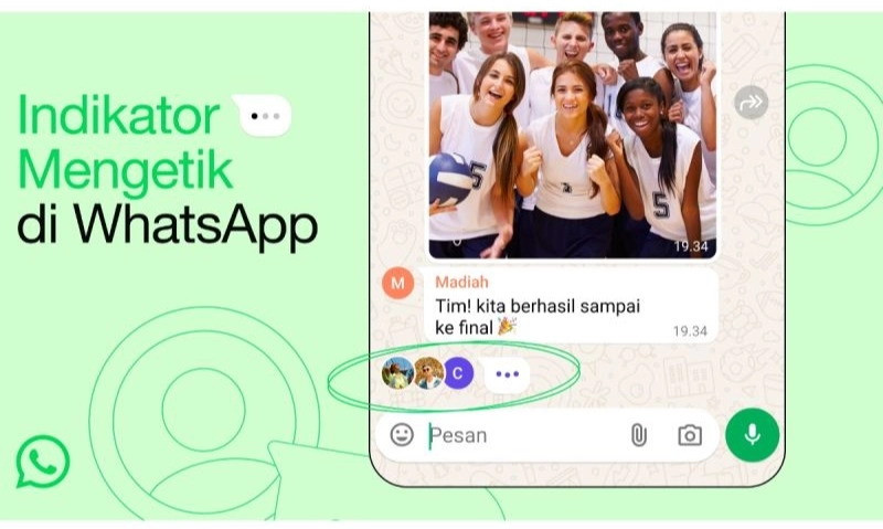 <p>WhatsApp Ubah Indikator Mengetik Dengan Ikon <em>Bubble</em>&nbsp;</p>