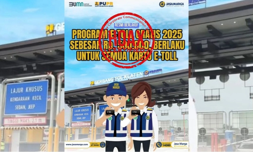 <p id="isPasted">Waspada Penipuan e-Toll Gratis Rp500 Ribu Mengatasnamakan Jasa Marga</p>