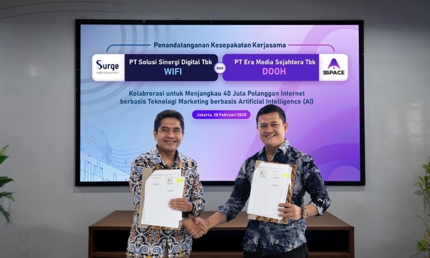 <p id="isPasted">Kolaborasi SURGE (WIFI) dan DOOH Jangkau 40 Juta Pelanggan Internet</p>