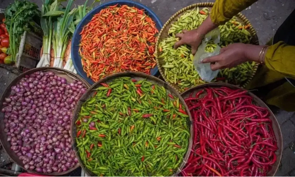 <p id="isPasted">Harga Cabai Rawit Meroket hingga 53% Jelang Lebaran</p>