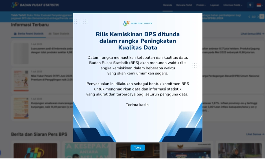 <p>BPS Tunda Rilis Data Kemiskinan RI, Celios: Takut Polemik!</p>
