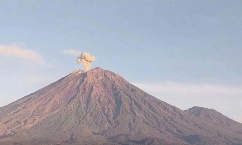 <p>Semeru Erupsi 4 Kali</p>