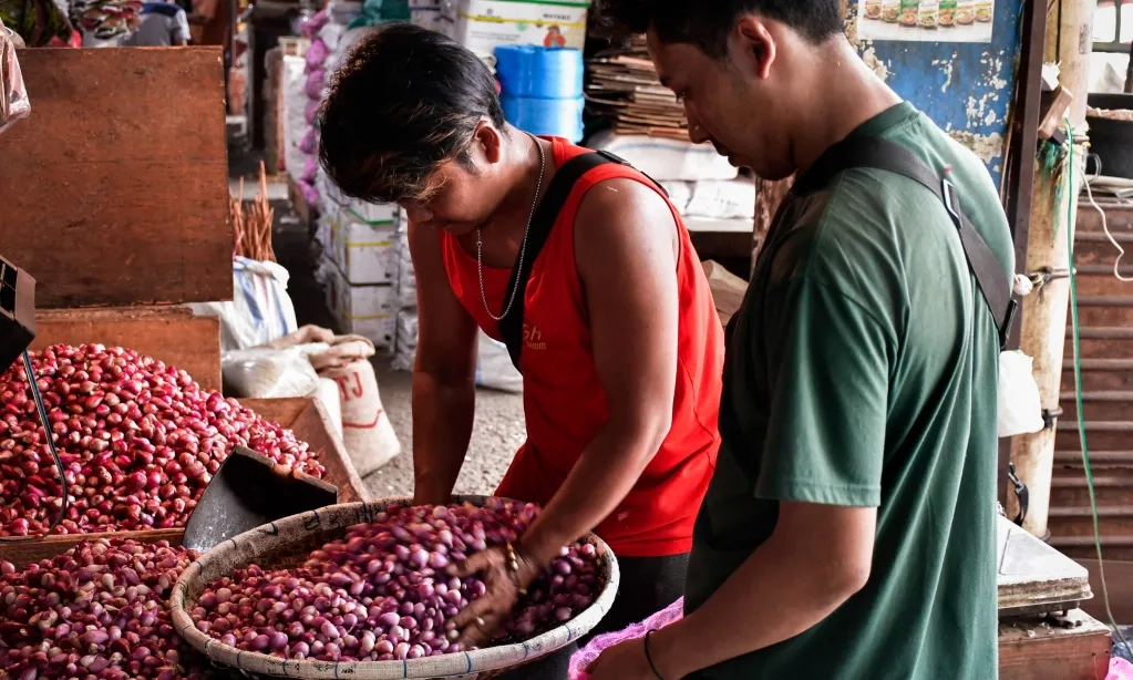 <p>Stok Pangan Di Jakarta Tak Terpengaruh Aksi Unjuk Rasa</p>