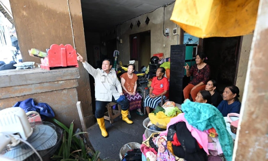 <p>Presiden Prabowo Datang Ke Lokasi Bencana Banjir Bali</p>