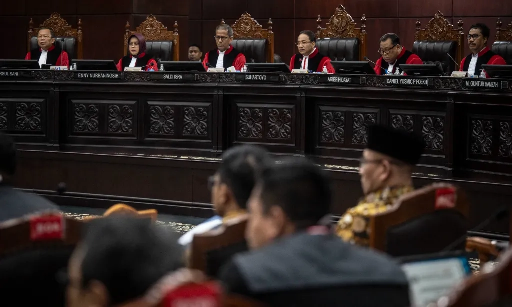 <p>MK Tolak Uji Formil UU TNI</p>