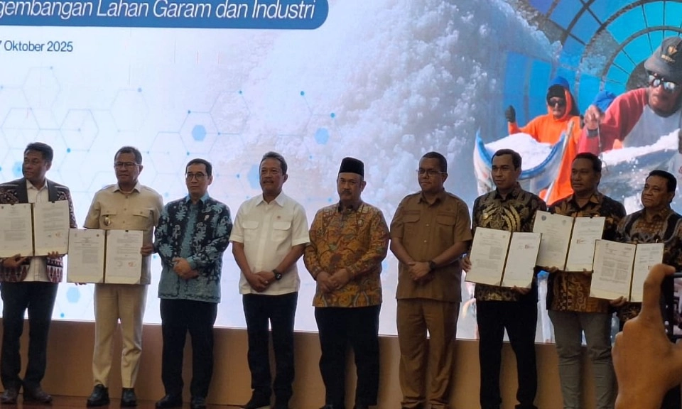 <p>Target Swasembada 2027! RI Gandeng Jerman Ciptakan Garam Bernilai Tinggi</p>