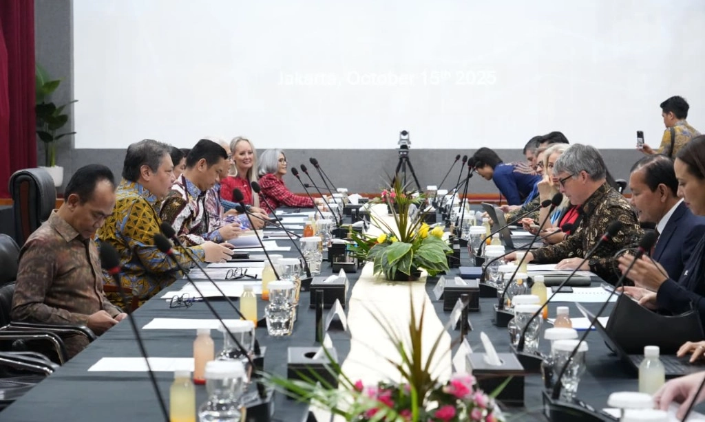 <p id="isPasted">Bertemu Delegasi US-ABC, Pemerintah Janji Realisasi Iklim Usaha Kondusif Di RI</p>