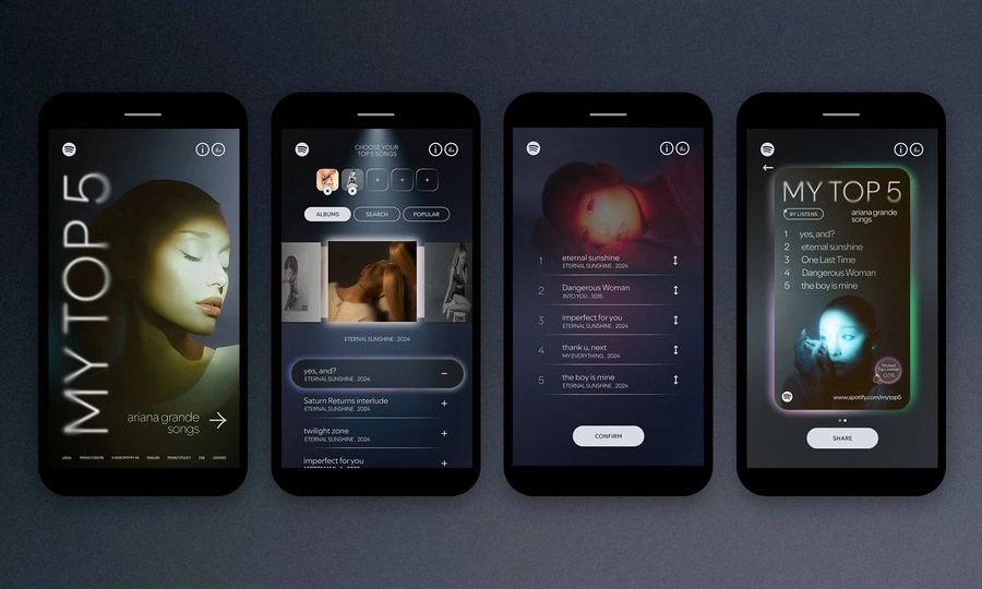 <p>Spotify Luncurkan Pengalaman Fitur My Top 5 Untuk Fans Ariana Grande</p>