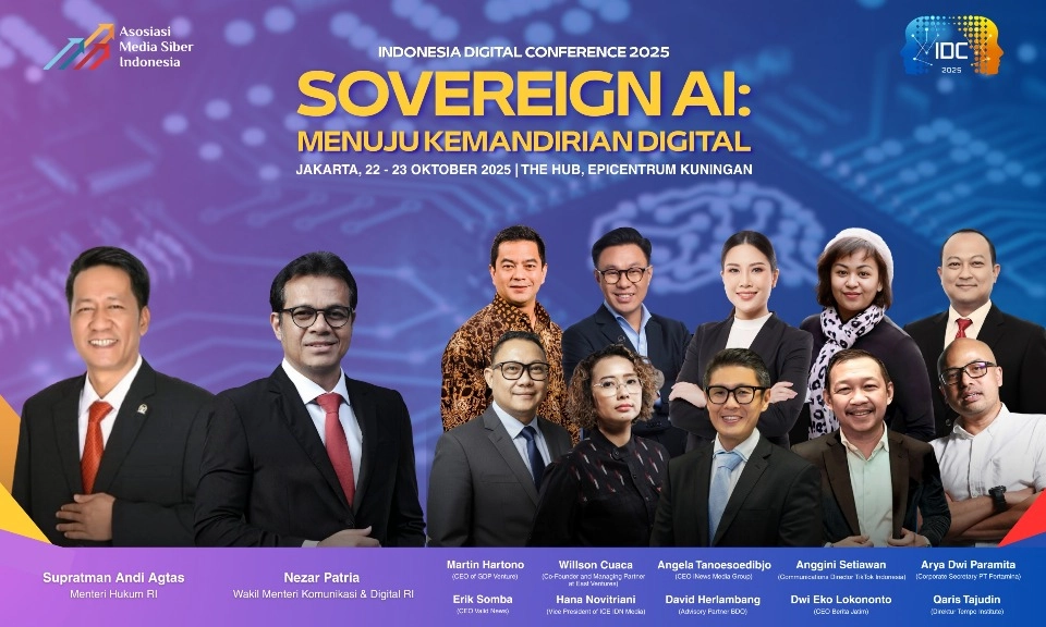 <p>AMSI IDC 2025 Angkat Tema &quot;Sovereign AI: Menuju Kemandirian Digital&quot;</p>
