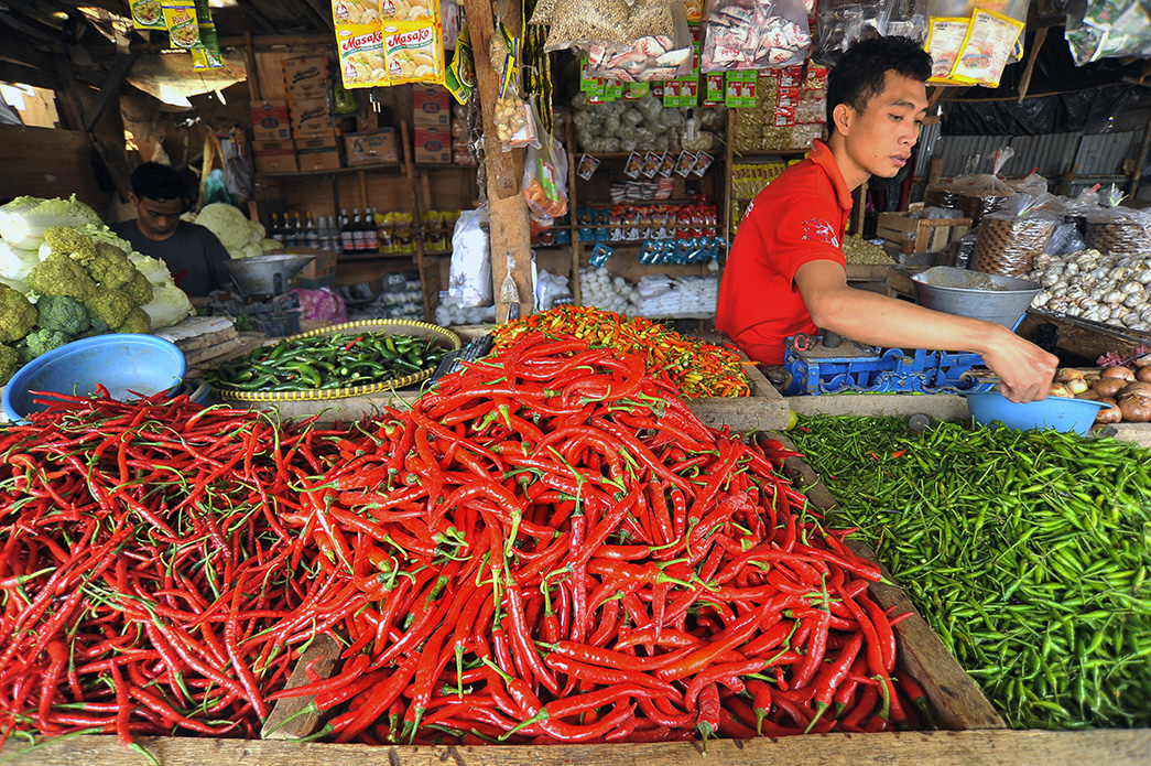 Harga Cabai-Cabaian Tembus Rp80 Ribu per Kilogram