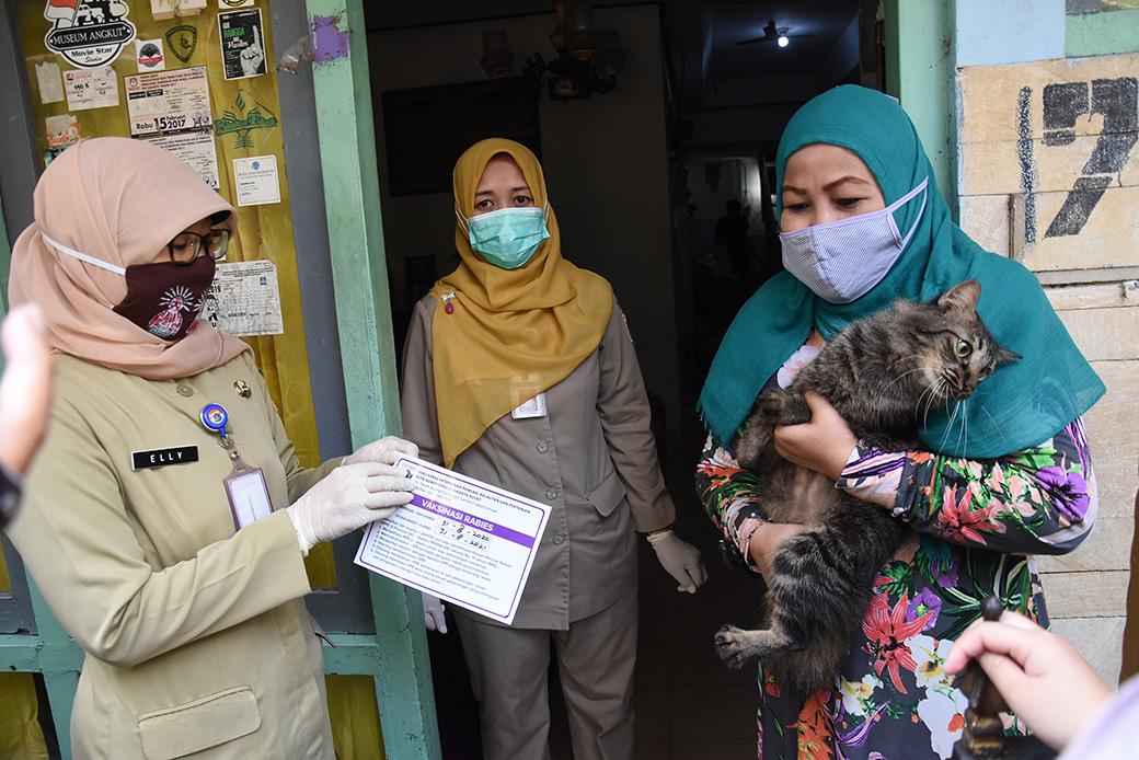 Cegah Rabies, Sudin KPKP Jakpus Vaksinasi Ribuan Hewan