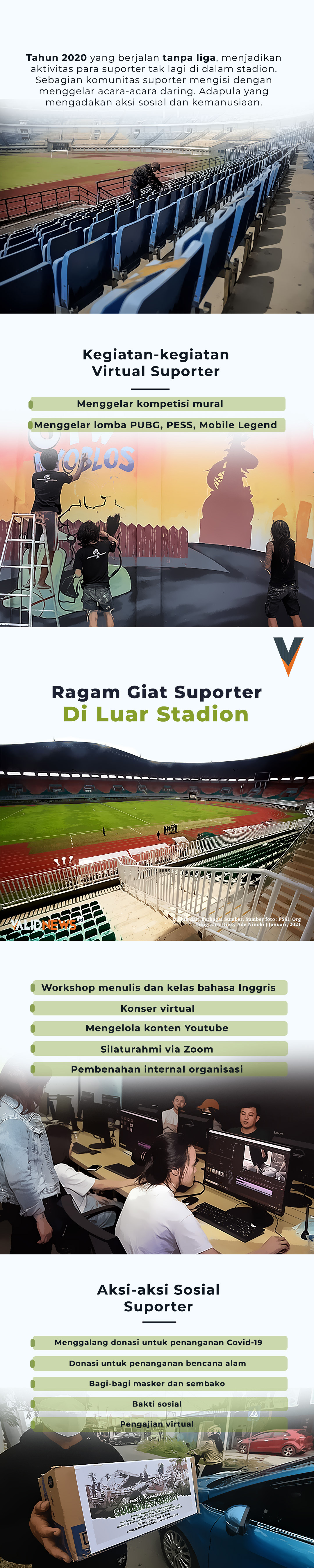 Ragam Giat Suporter Di Luar Stadion