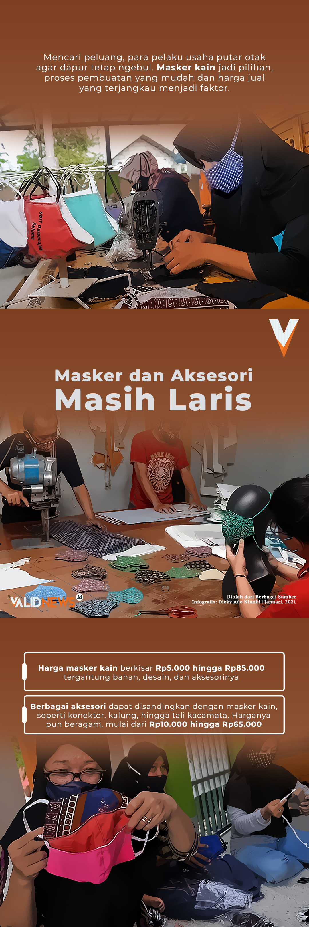 Masker dan Aksesori Masih Laris