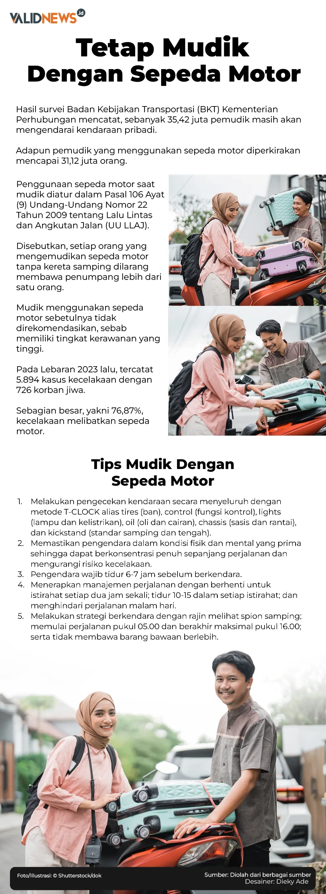 Tetap Mudik Dengan Sepeda Motor