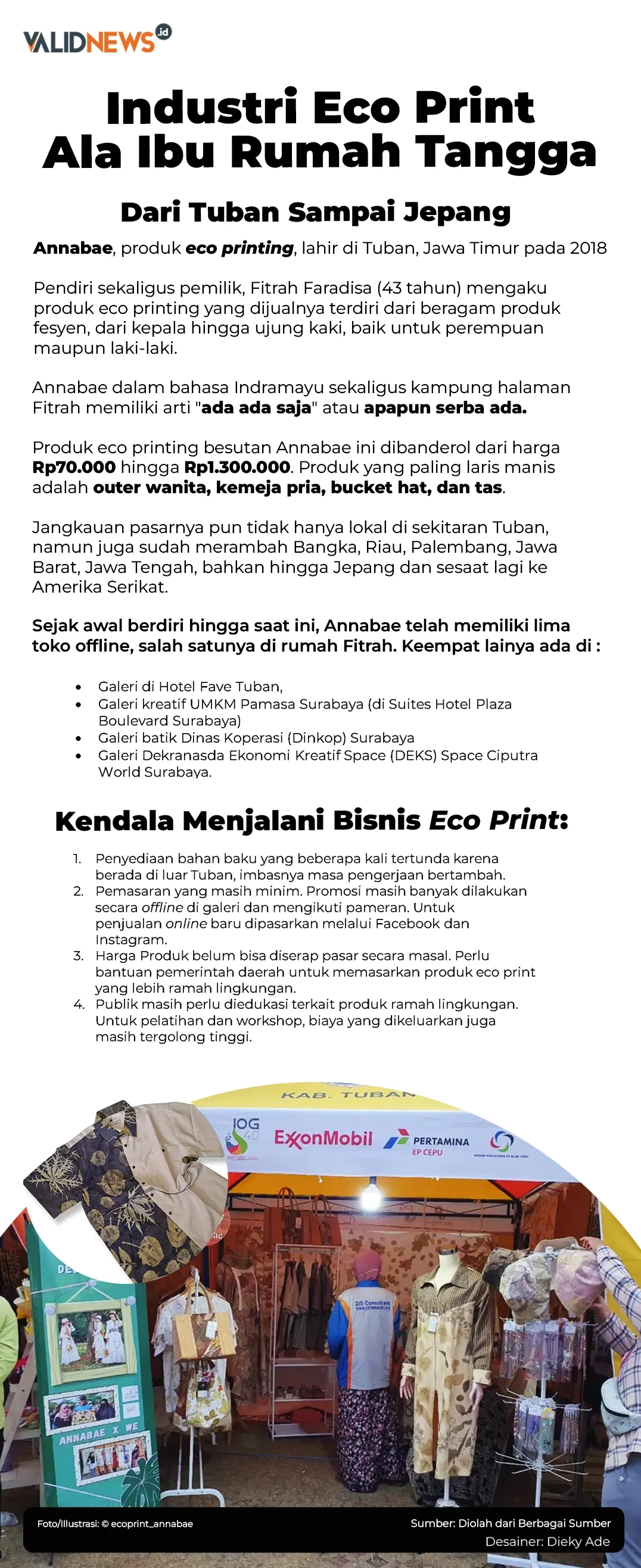 Industri Eco Print Ala Ibu Rumah Tangga