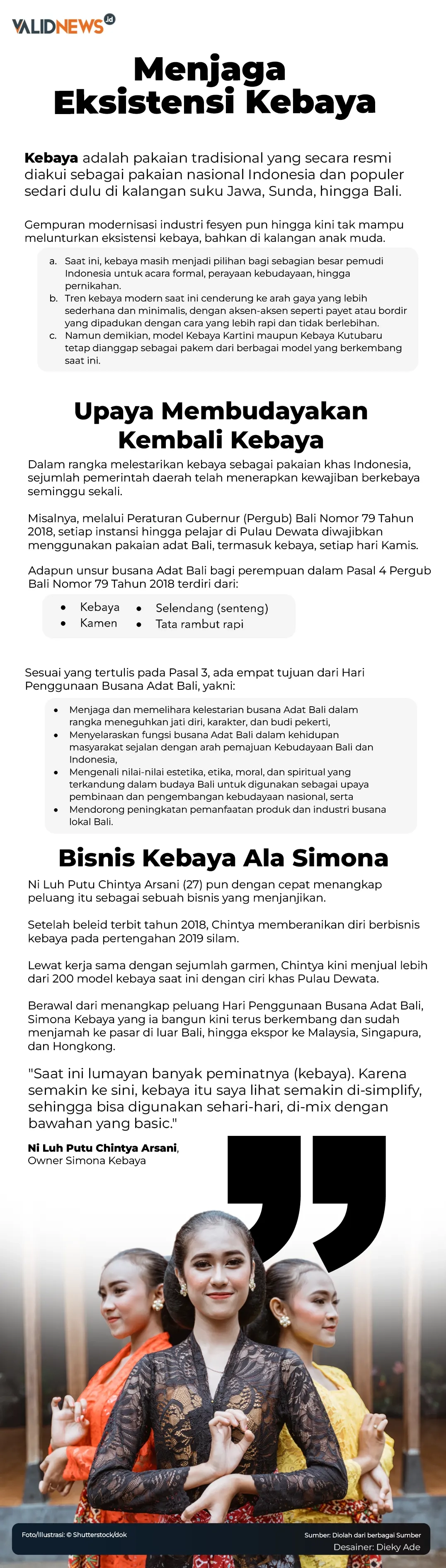 Menjaga  Eksistensi Kebaya