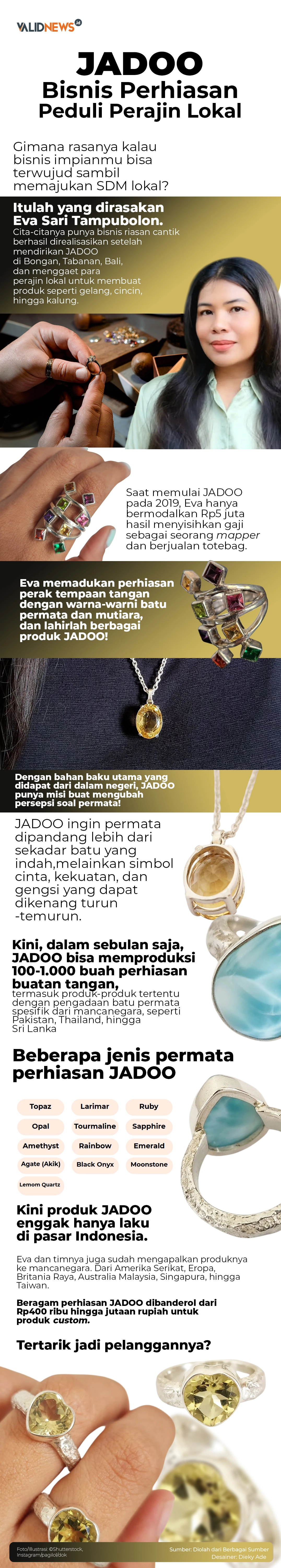 JADOO Bisnis Perhiasan Peduli Perajin Lokal