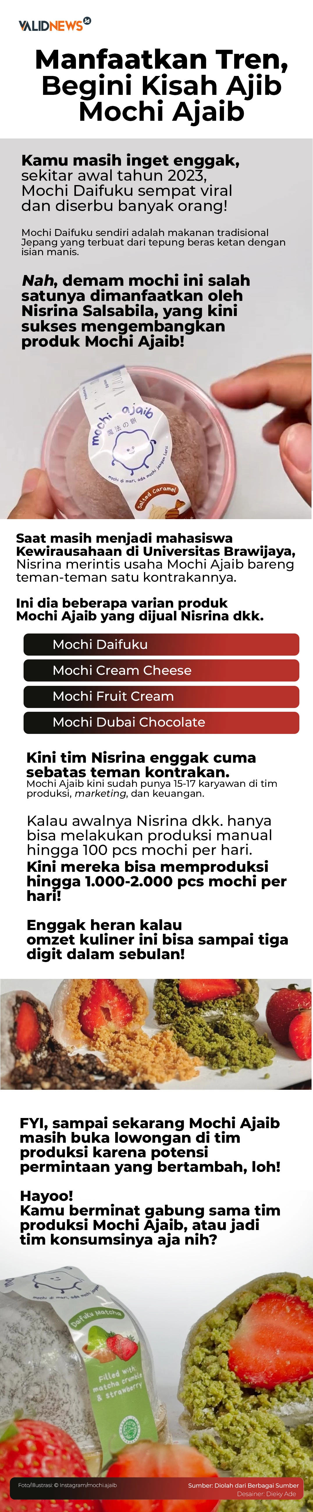Manfaatkan Tren, Begini Kisah Ajib Mochi Ajaib