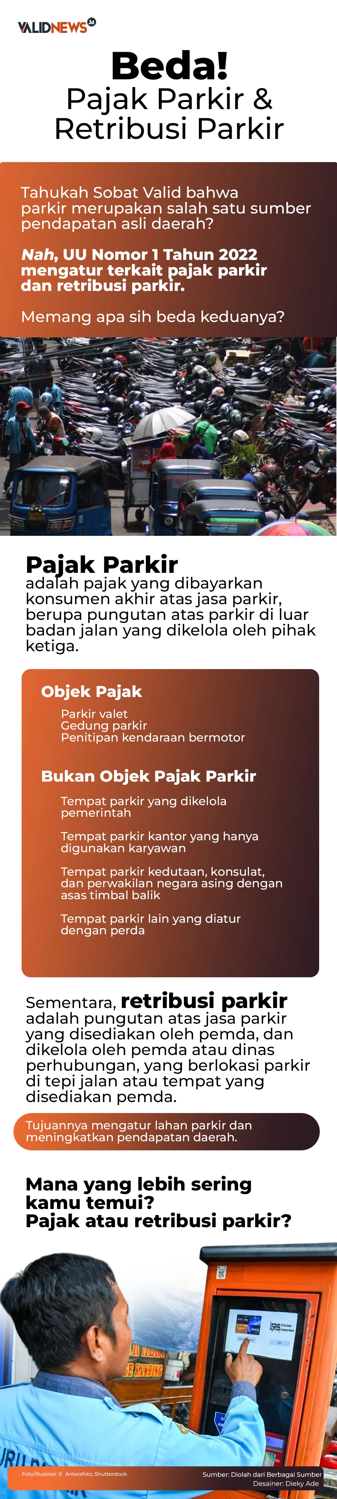 Beda! Pajak Parkir & Retribusi Parkir