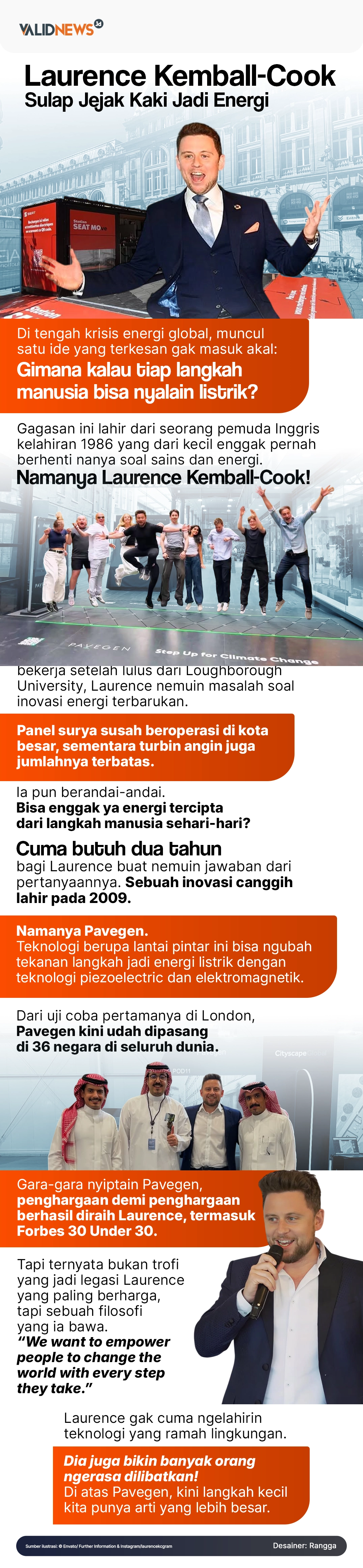 Laurence Kemball-Cook Sulap Jejak Kaki Jadi Energi