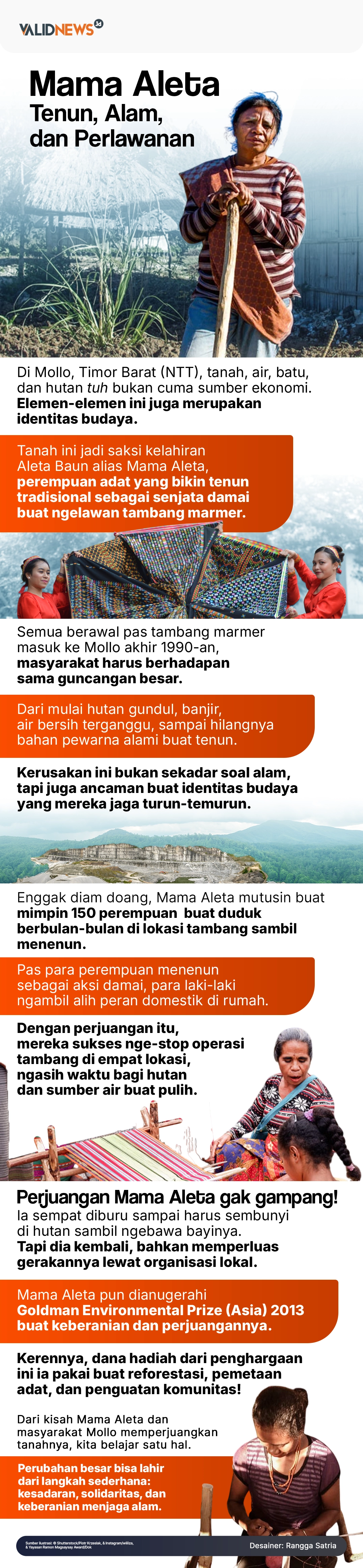 Mama Aleta Tenun, Alam,  dan Perlawanan