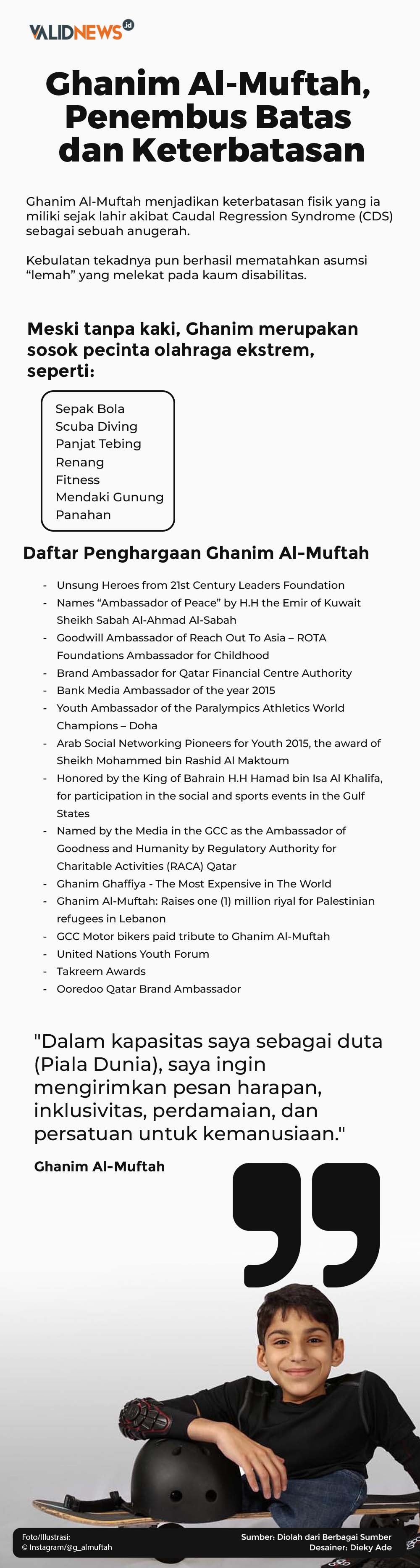 Ghanim Al-Muftah, Penembus Batas dan Keterbatasan