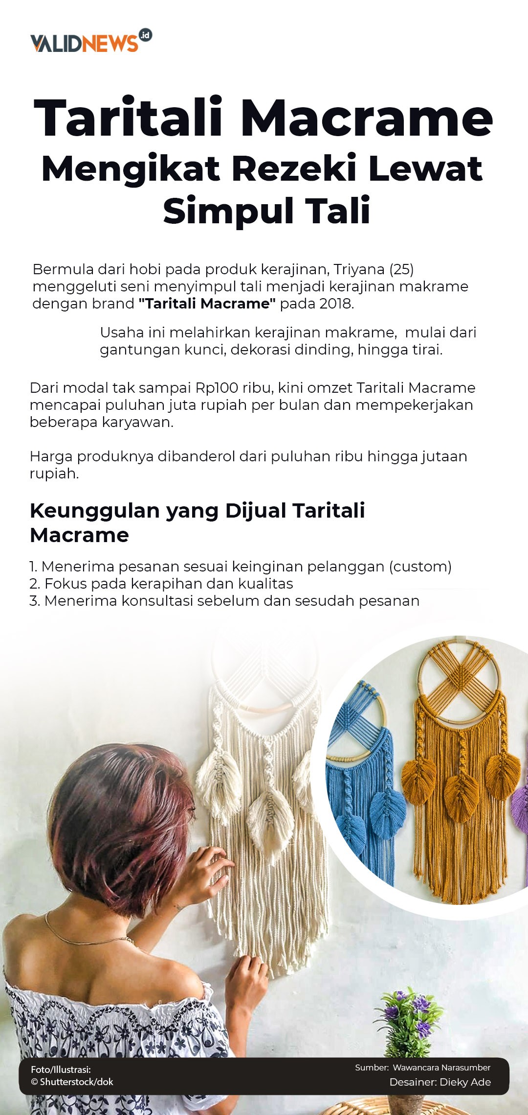 Taritali Macrame Mengikat Rezeki Lewat Simpul Tali
