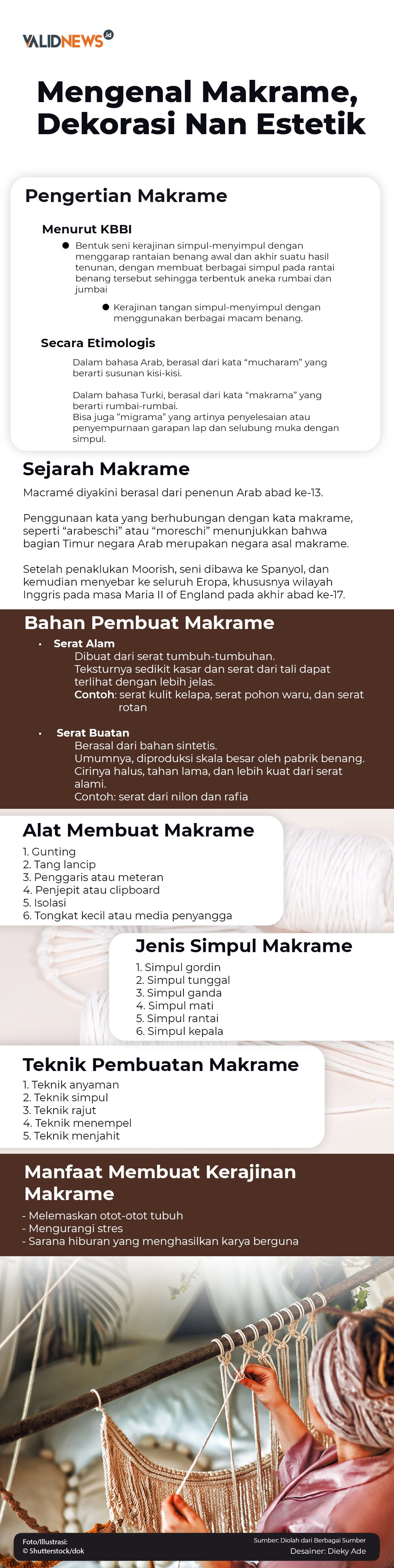 Mengenal Makrame, Dekorasi Nan Estetik