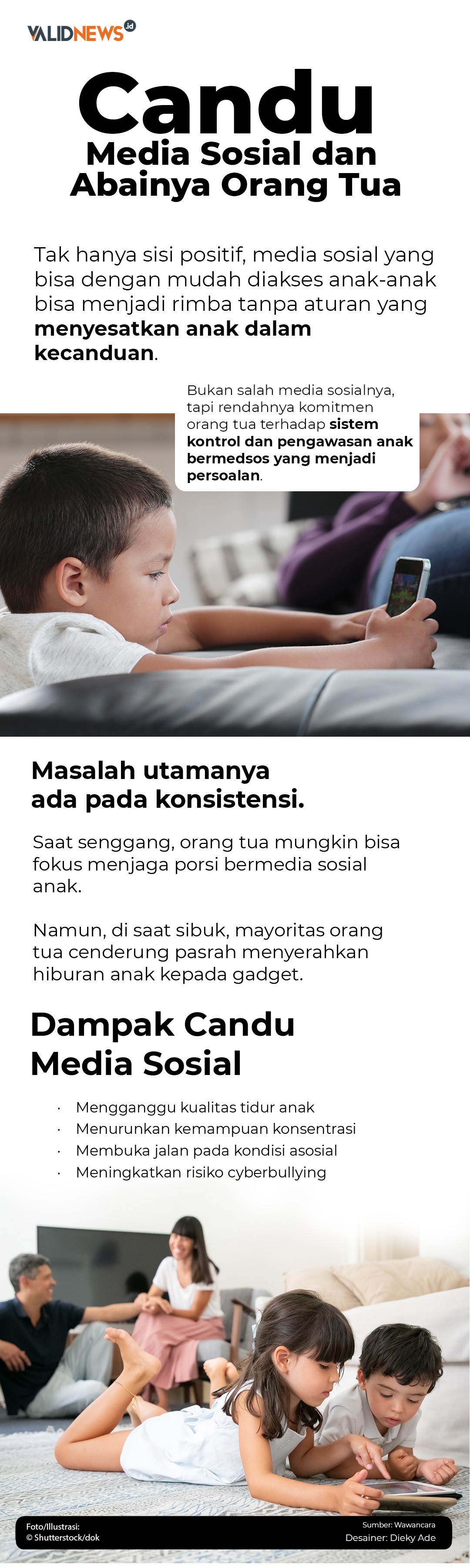 Candu Media Sosial dan Abainya Orang Tua