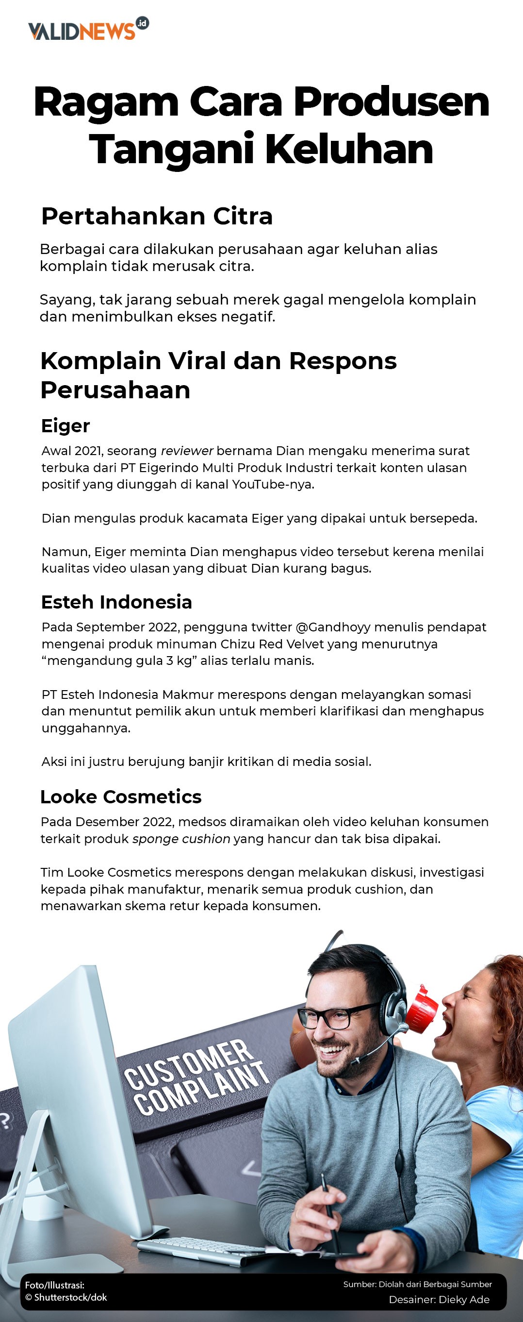 Ragam Cara Produsen  Tangani Keluhan