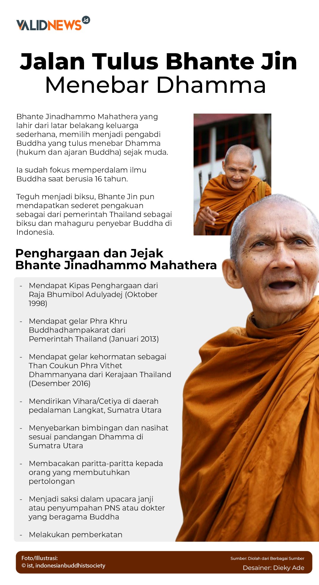 Jalan Tulus Bhante Jin Menebar Dhamma
