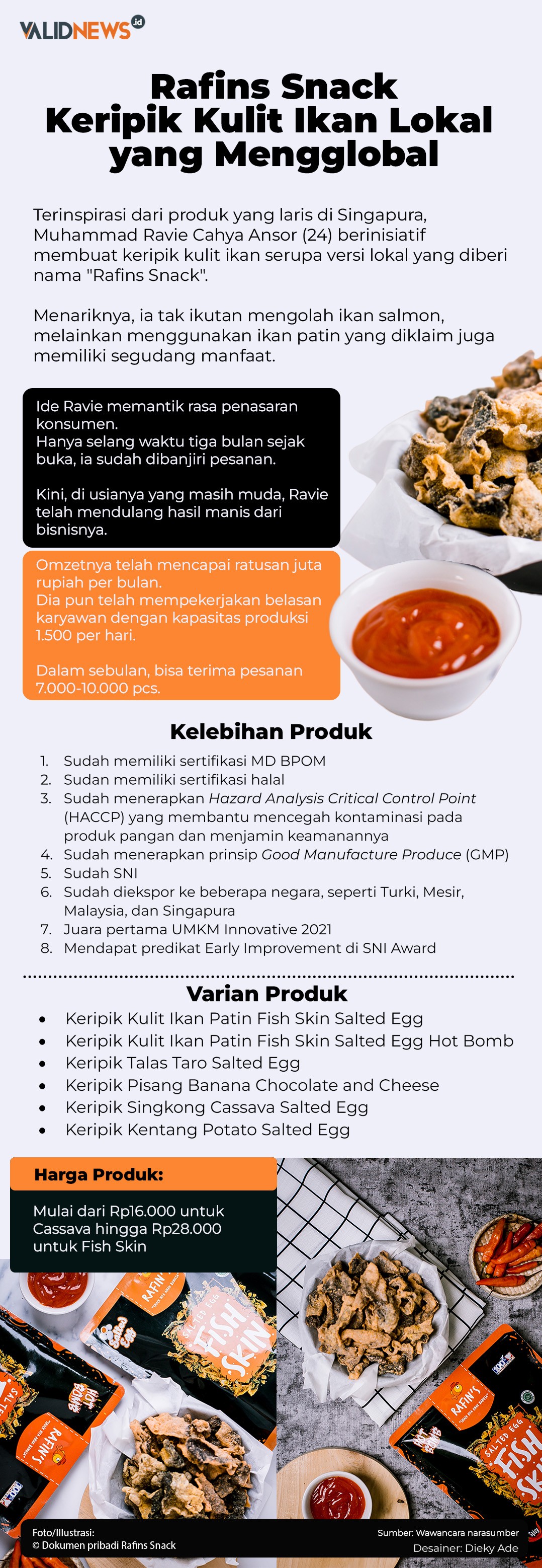 Rafins Snack Keripik Kulit Ikan Lokal