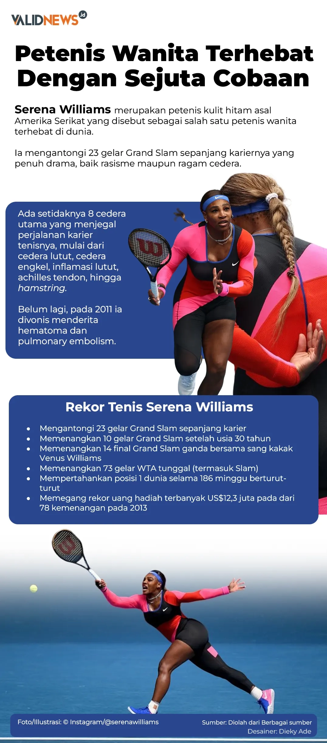 Petenis Wanita Terhebat Dengan Sejuta Cobaan