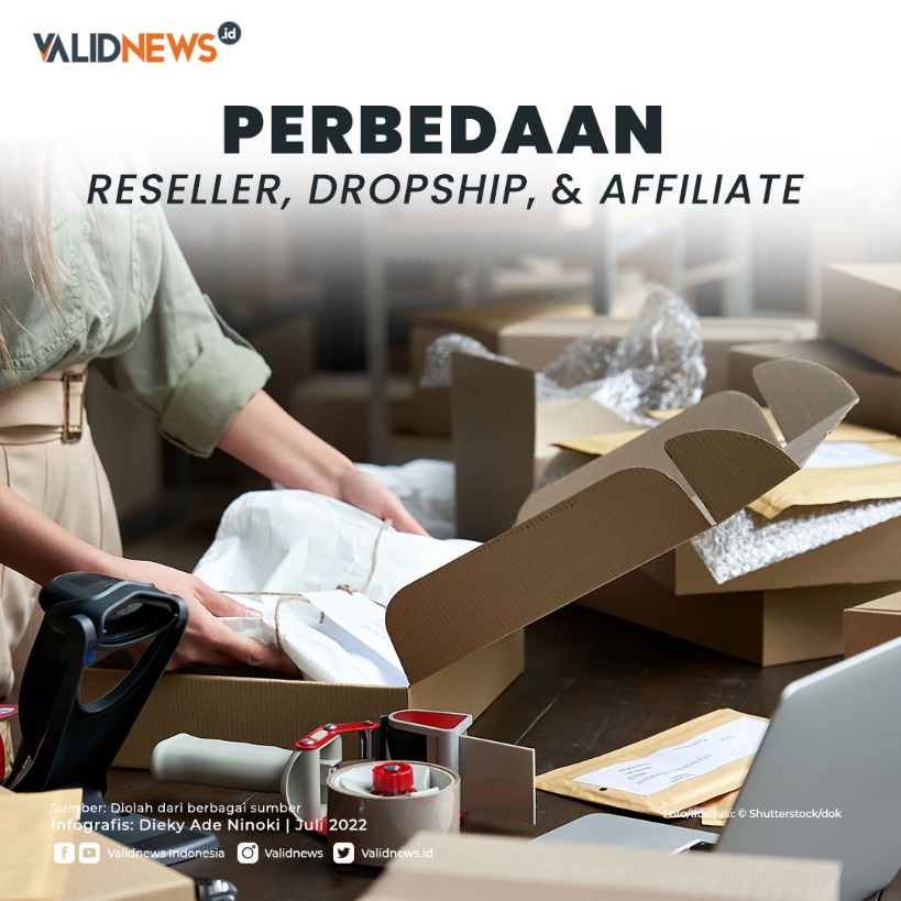 Perbedaan Reseller, Dropship, & Affiliate