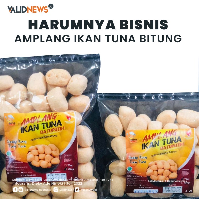 Harumnya Bisnis Amplang Ikan Tuna Bitung