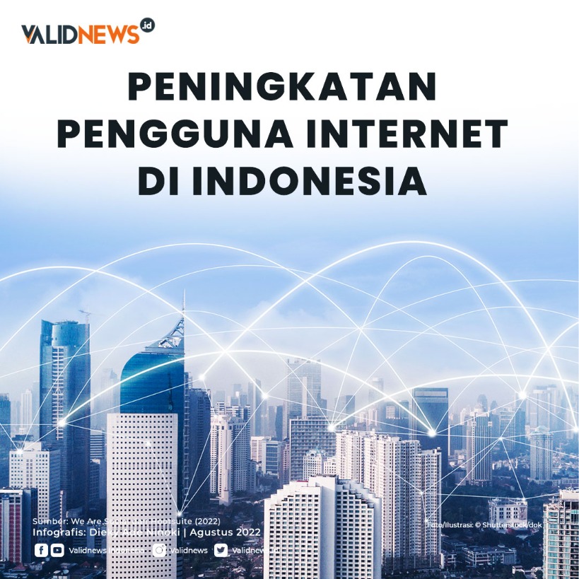 Peningkatan Pengguna Internet  di Indonesia