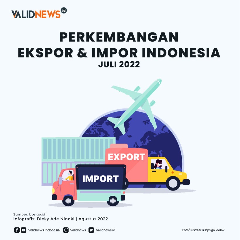 PERKEMBANGAN EKSPOR & IMPOR INDONESIA JULI 2022
