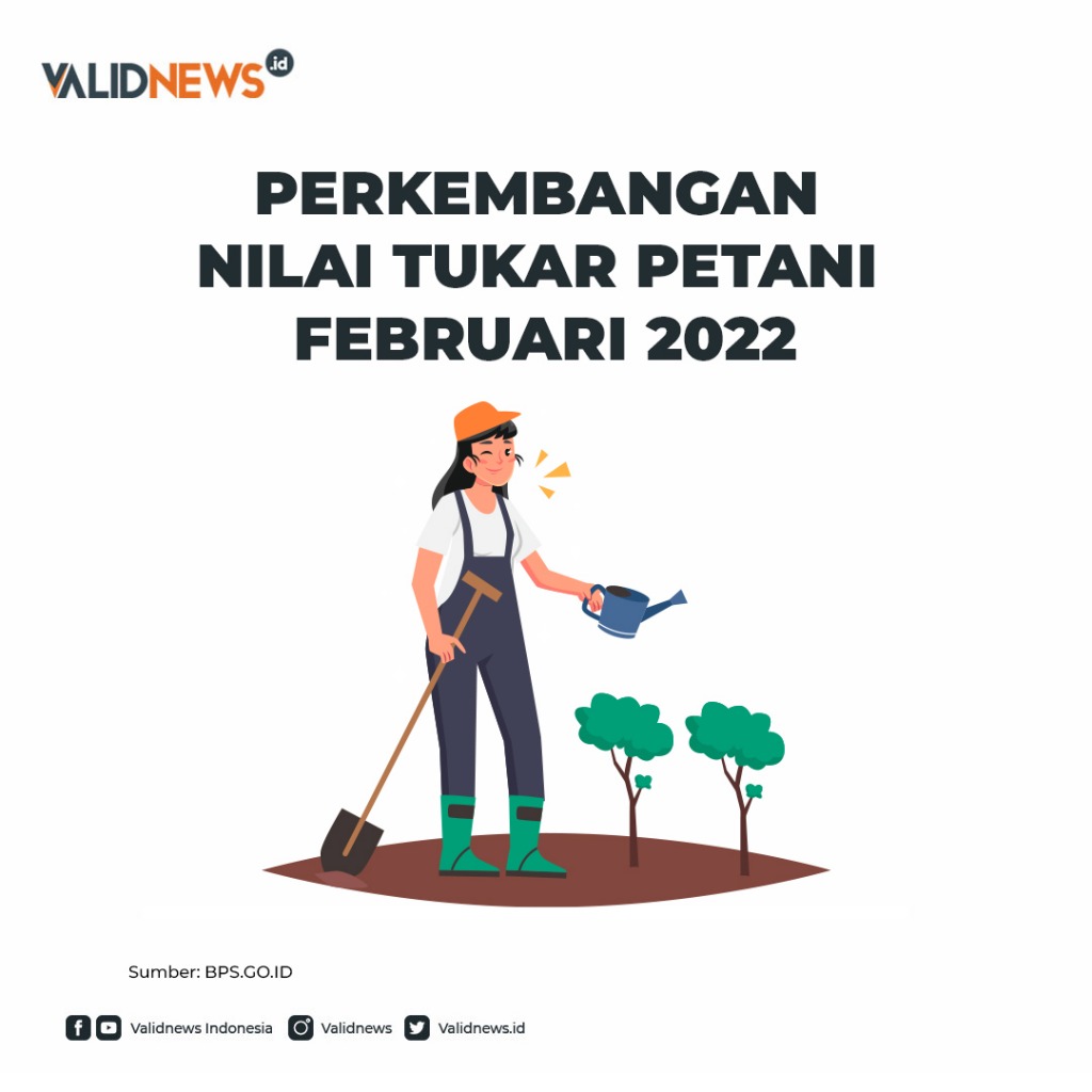 Perkembangan Nilai Tukar Petani Februari 2022