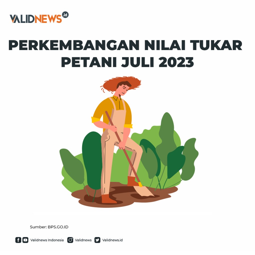 Perkembangan Nilai Tukar Petani Juli 2023