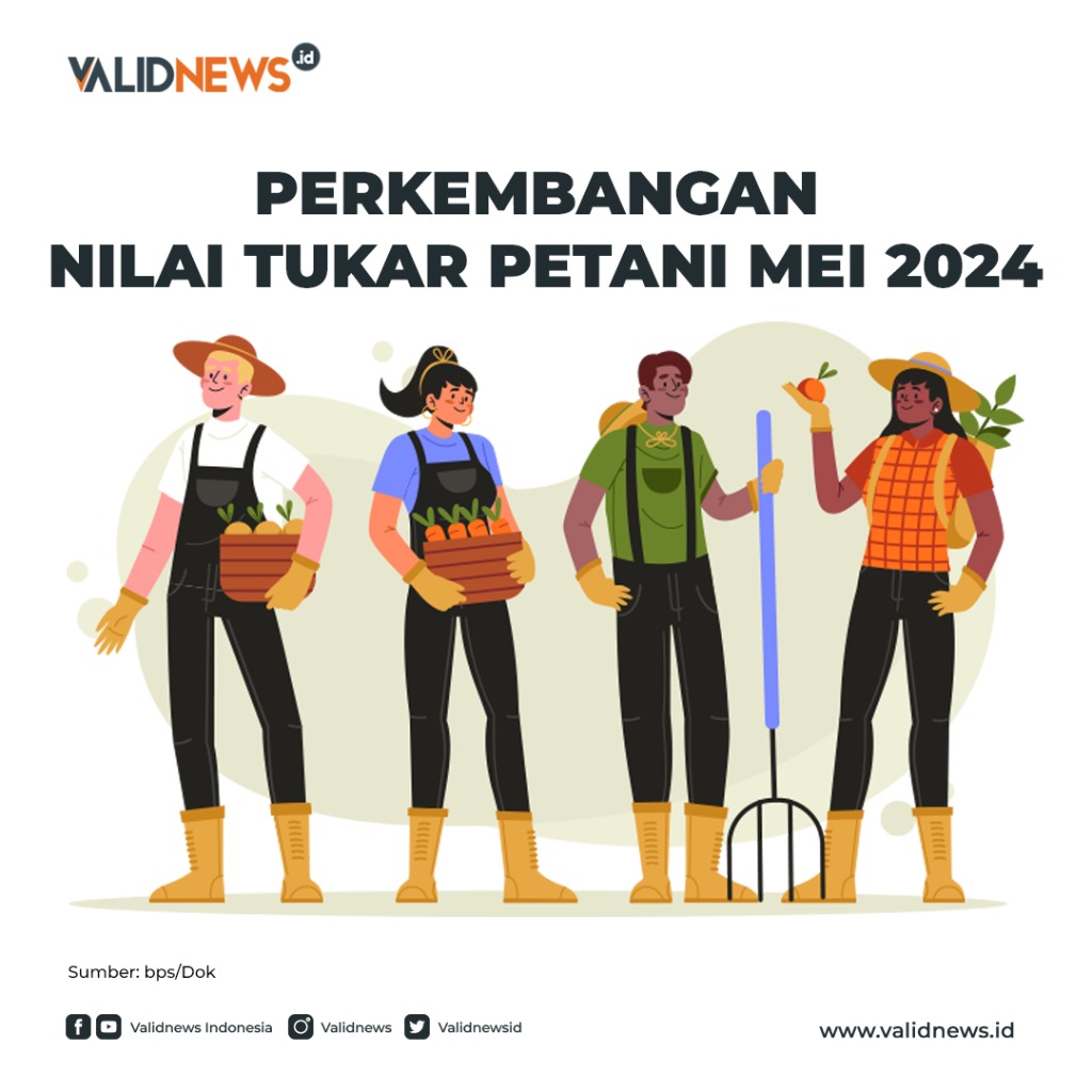 Perkembangan Nilai Tukar Petani Mei 2024