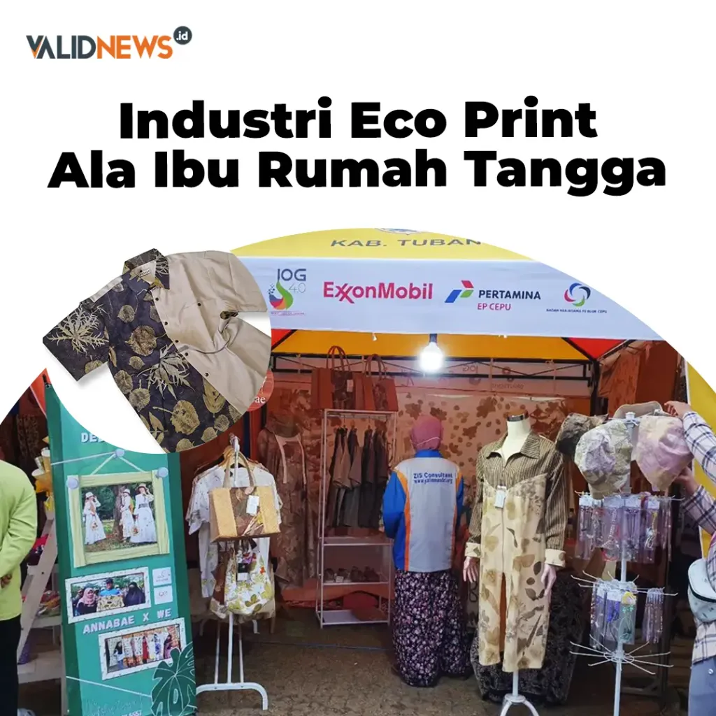 Industri Eco Print Ala Ibu Rumah Tangga