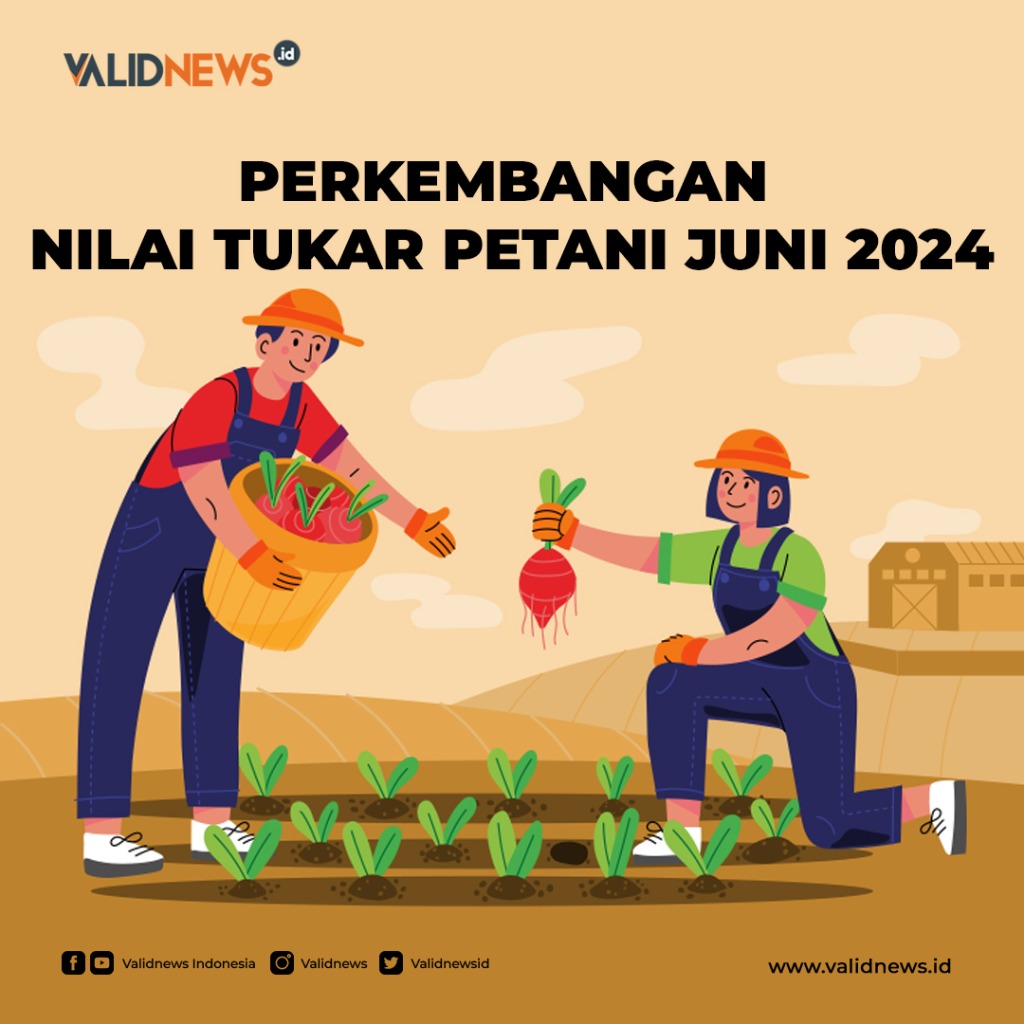 Perkembangan Nilai Tukar Petani Juni 2024
