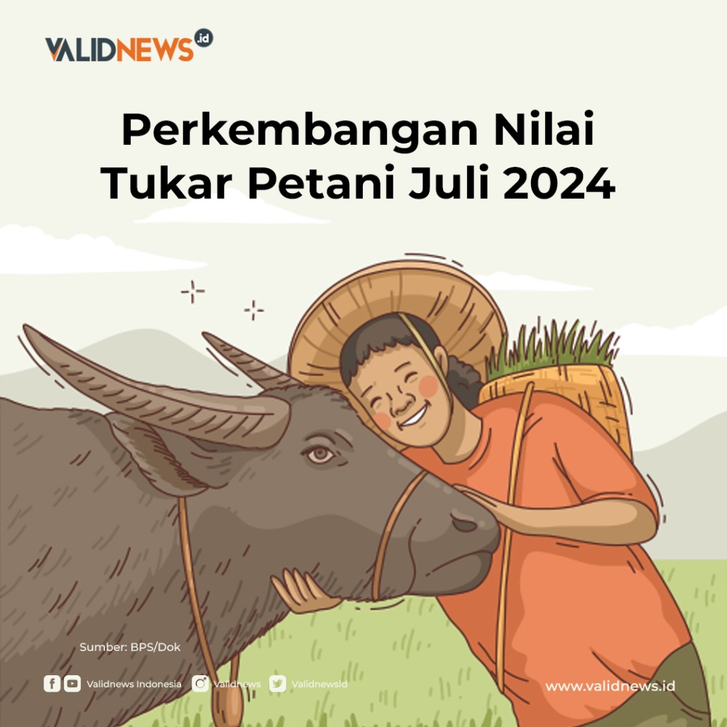 Perkembangan Nilai Tukar Petani Juli 2024