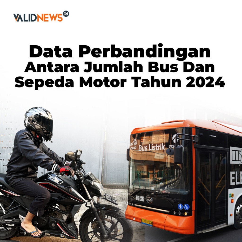 Data Perbandingan Jumlah Bus Dan Sepeda Motor