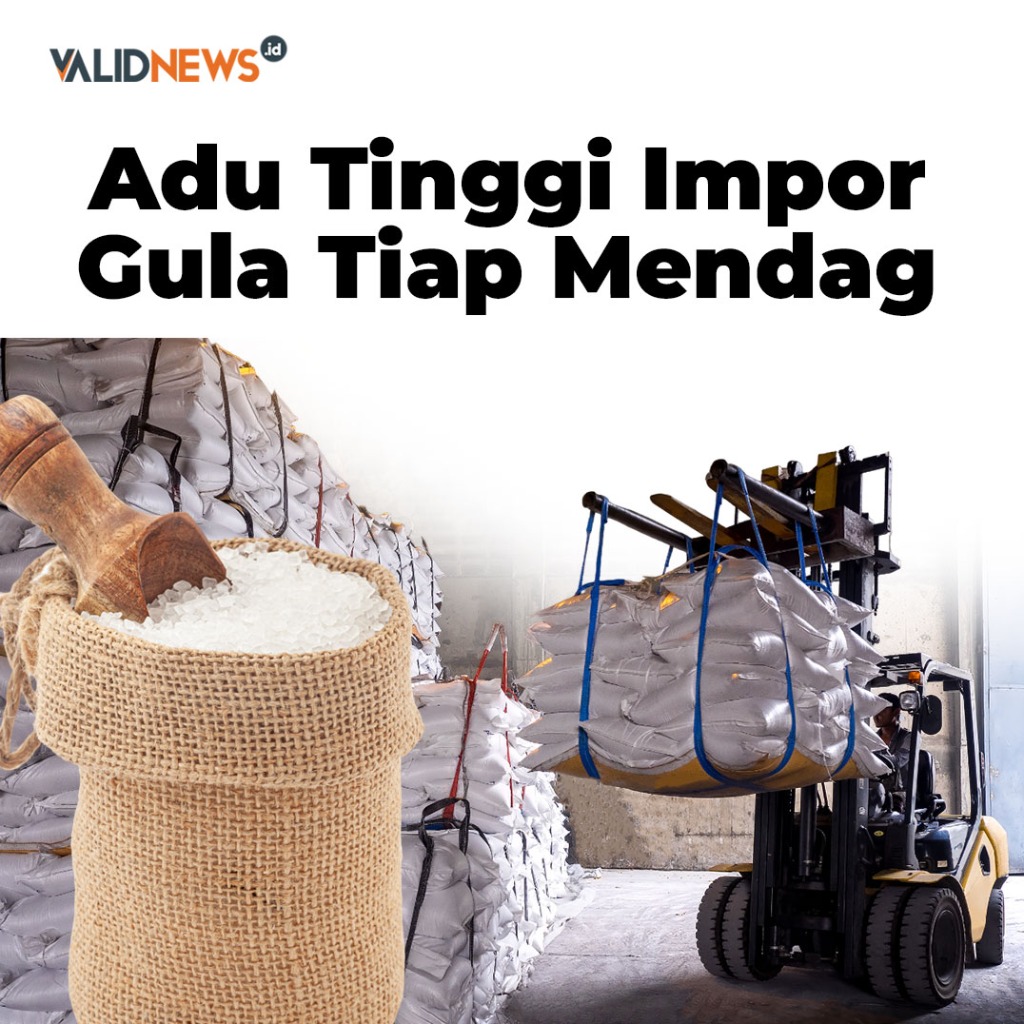 Adu Tinggi Impor Gula Tiap Mendag