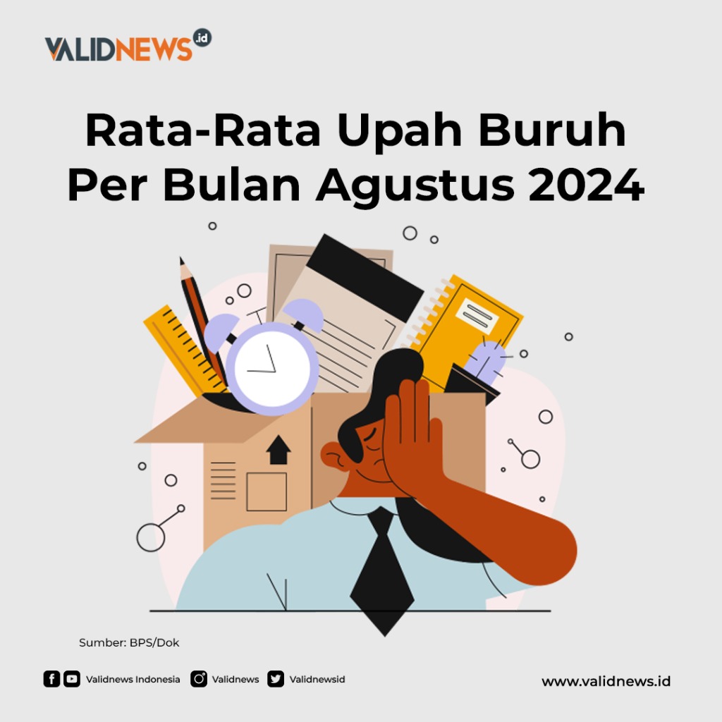 Rata-Rata Upah Buruh Per Bulan Agustus 2024